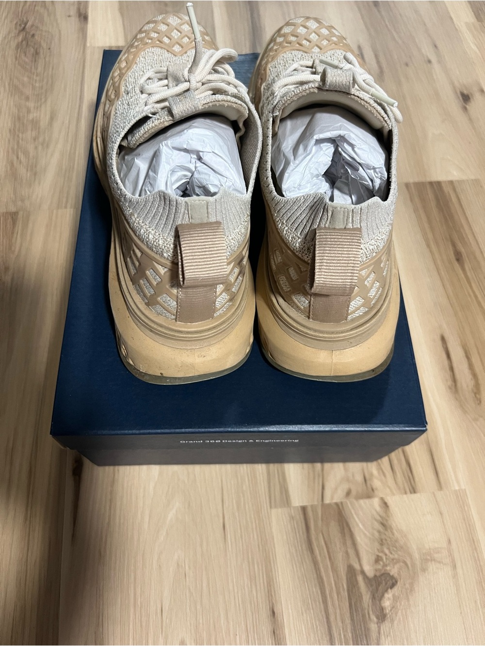 Cole Haan 5.ZEROGRAND WRK Sneaker Stitchlite in Beige (Egret / Sesame) Men’s 11 - Picture 3 of 9